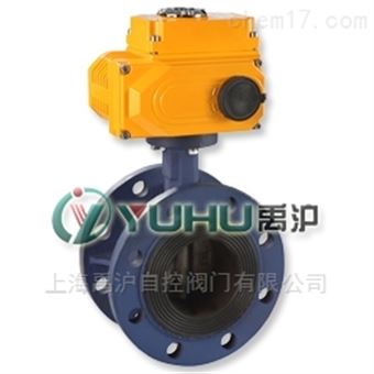 D971F46禹沪生产衬四氟电动蝶阀
