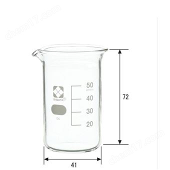 010040-50A日本SIBATA柴田科学玻璃器皿高烧杯