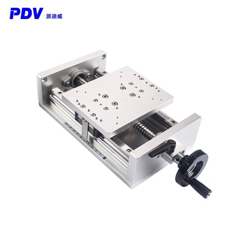 手动平移台X轴导轨滚珠丝杆微调滑台