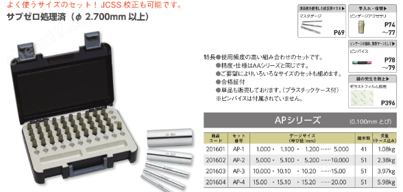 SK新泻精机 孔径精度检查钢制针规