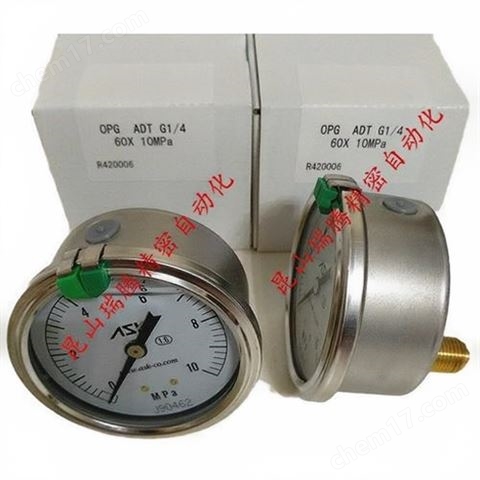 日本ASK壓力表OPG-ADT-G1/4-60X10MPa