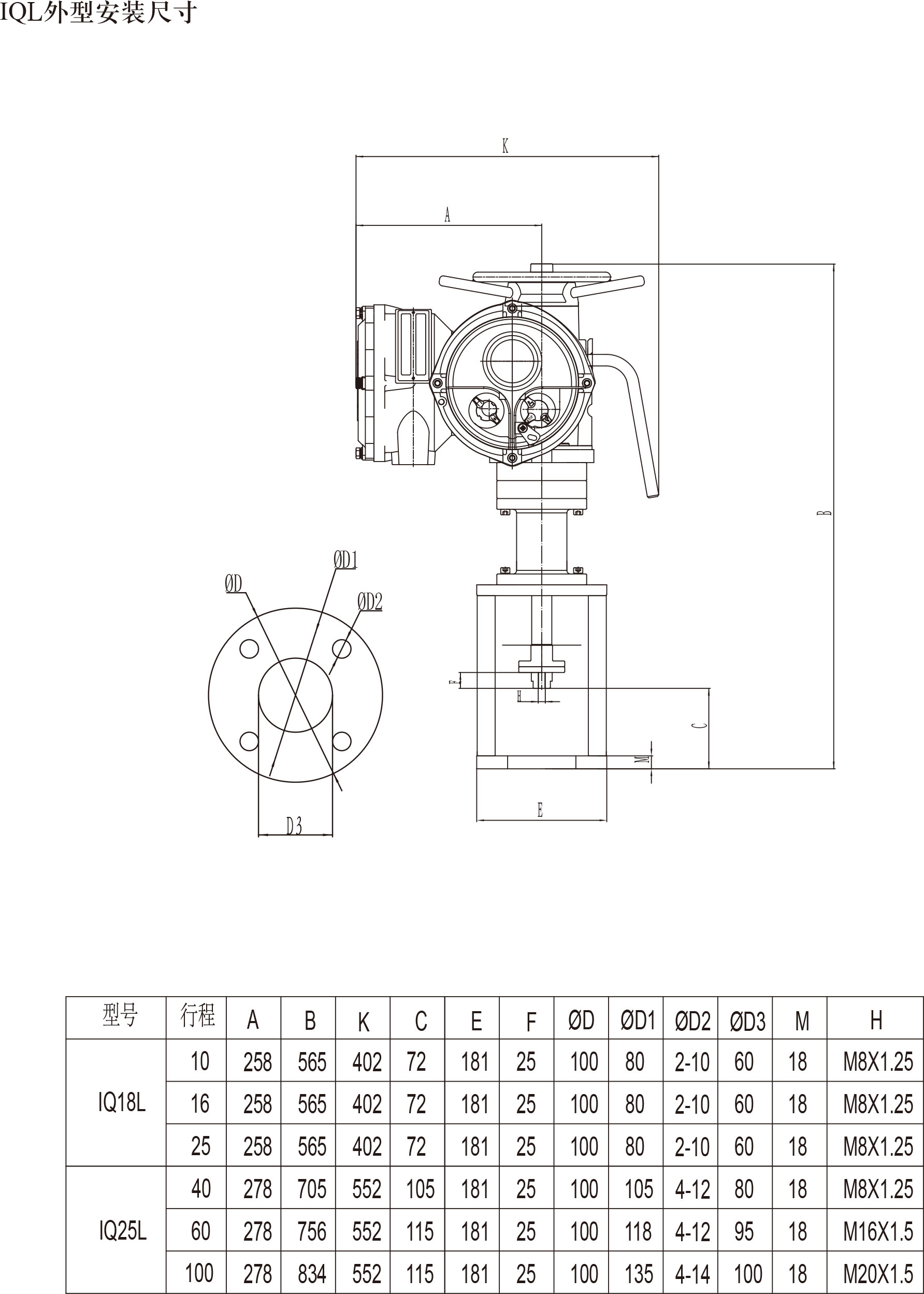 iql型罗托克电动执行器