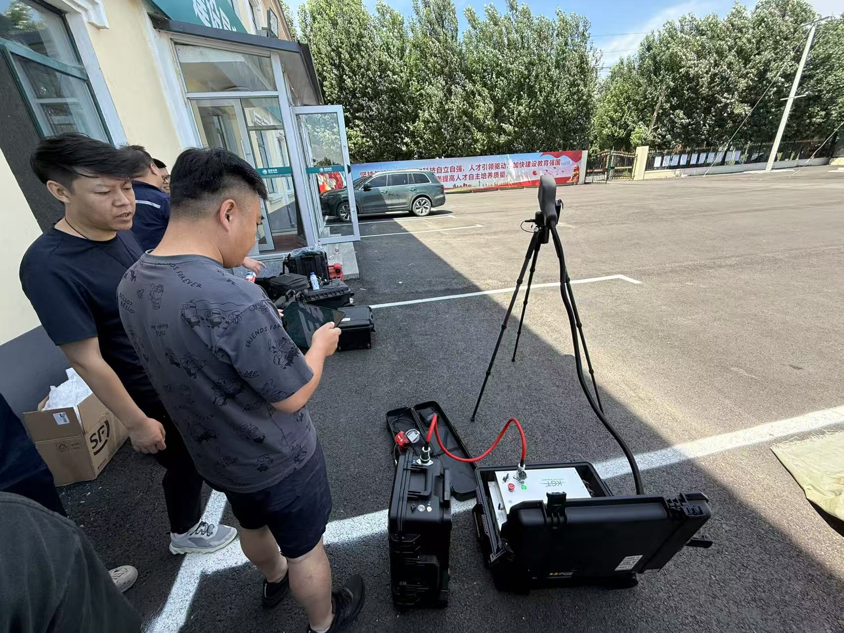 激光清障儀現(xiàn)場