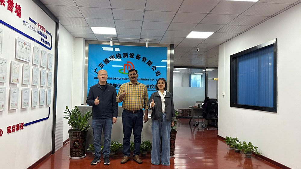 广东德瑞检测设备有限公司与印度客户开展深度技术交流