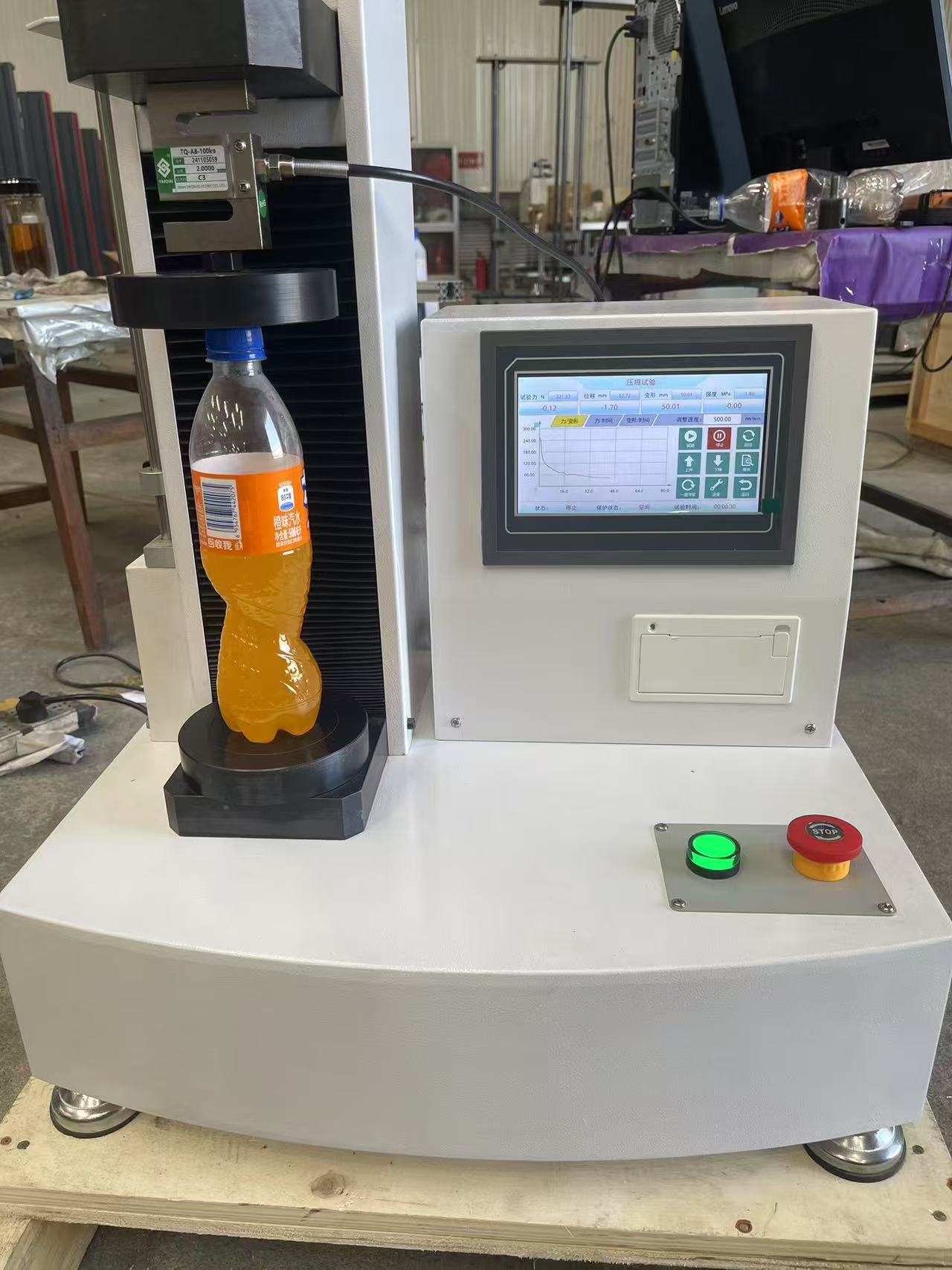 PET瓶顶压强度试验机 PET瓶顶压强度试验机