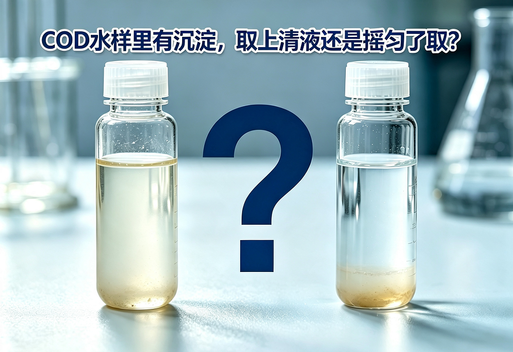 实验场景对比图.png COD水样有沉淀,到底取上清液还是摇匀取?