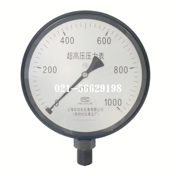 上海自仪研制压力表成功突破1000MPa