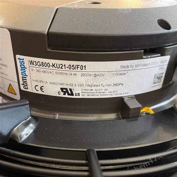 ebmpapst W3G800-KU21-05/F01 制冷軸流風扇